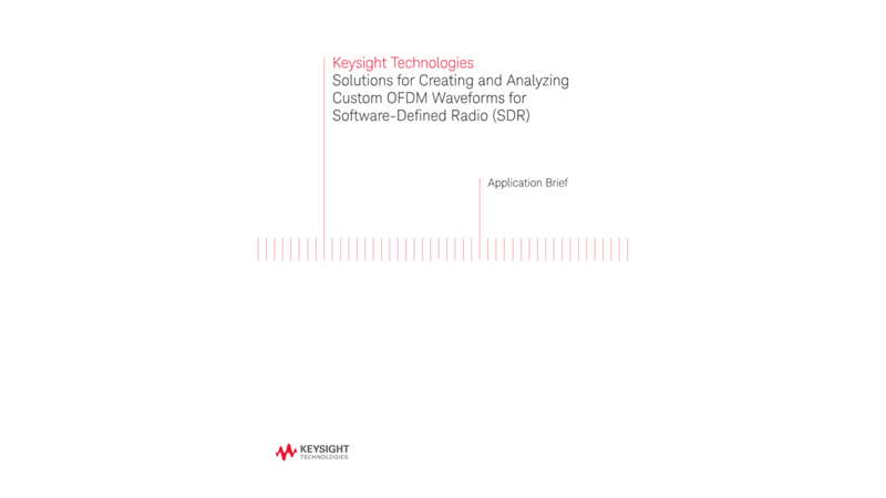 Solutions for Creating and Analyzing Custom OFDM Waveforms for Software-Defined Radio (SDR)